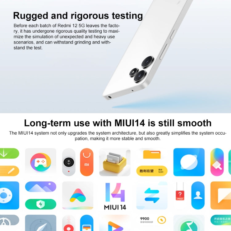 Xiaomi Redmi 12 5G, 6.79 inch MIUI 14 Qualcomm Snapdragon 4 Gen2 Octa Core up to 2.2GHz, Network: 5G, Not Support Google Play Xiaomi Redmi 12 5G, 6.79 inch MIUI 14 Qualcomm Snapdragon 4 Gen2 Octa Core up to 2.2GHz, Network: 5G, Not Support Google Play